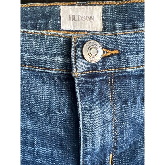 Hudson Jeans Womens Size 28 Krista Stretch Medium Wash Distressed - Picture 2 of 14